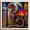 (US Local)Glass-11CT Stamped Cross Stitch Kit(40x40cm)