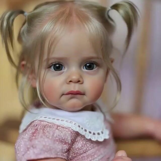 Reborn Baby Doll with "Heartbeat" and Sound, 15" Lifelike Toddler Girl Aislinn with Blonde Hair