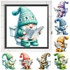 Toilette gnome-plein rond diamant peinture-30 * 30cm