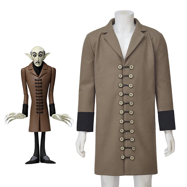 Nosferatu Count Orlok Cosplay Costume Movie Vampire The Bird of Death Cosplay Jacket Coat Halloween Party Outfits Men's Jacket