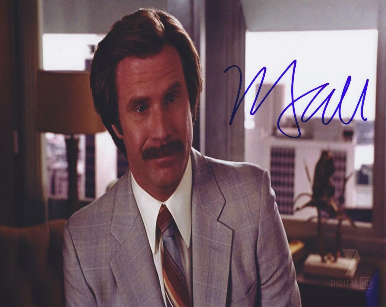 Will Farrell Anchorman AUTOGRAPHED SIGNED 10 X 8