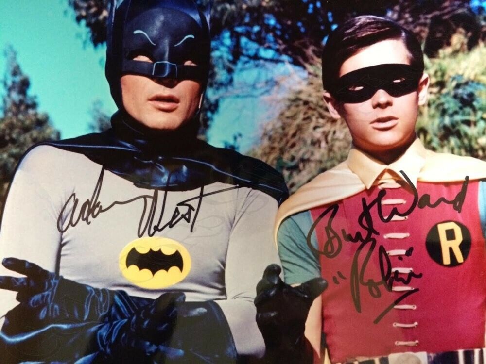 Adam West & Burt Ward (Batman & Robin) 8 x 10 Autographed Photo Poster painting (Reprint 200)