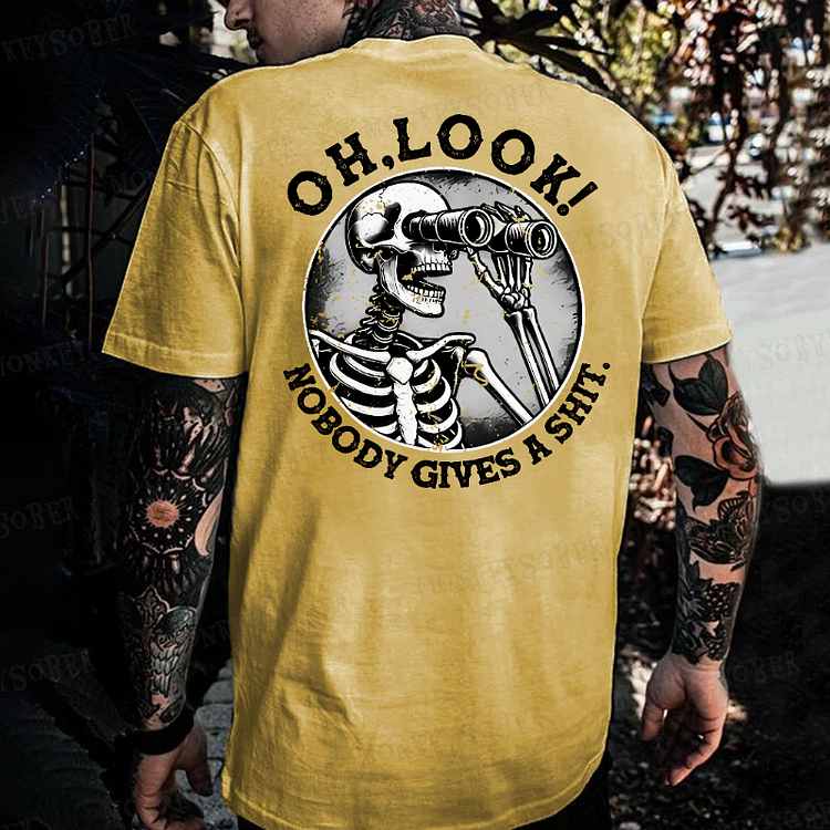 "Oh Look Nobody Gives A Shit" Monkey T-shirt