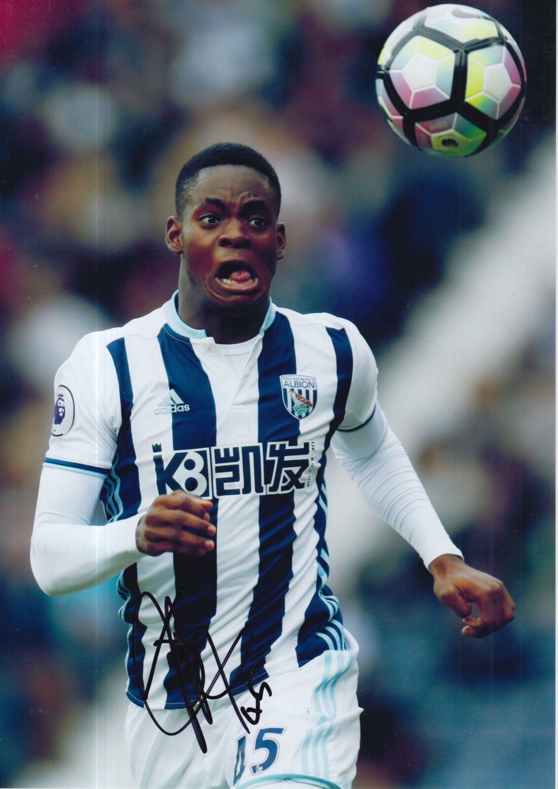 WEST BROM HAND SIGNED JONATHAN LEKO 12X8 Photo Poster painting.