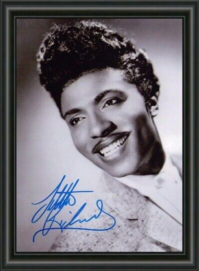 Little Richard - ROCK N ROLL - A4 SIGNED Photo Poster painting POSTER - HIGH GLOSS PRINT