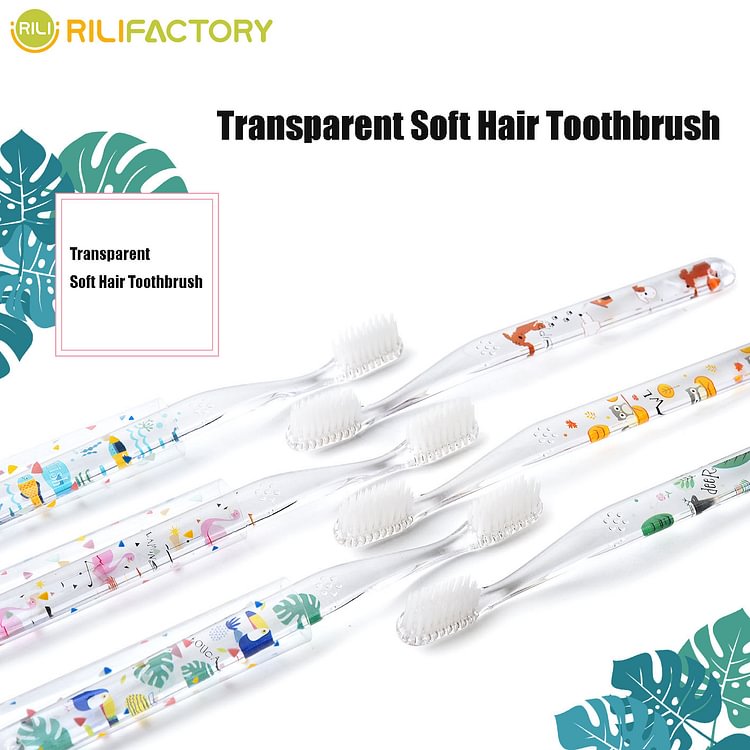 Transparent Soft Hair Toothbrush Rilifactory