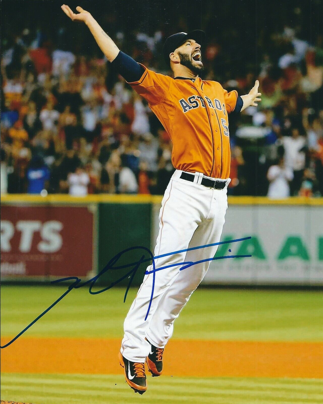 Signed 8x10 MIKE FIERS Houston Astros Autographed Photo Poster painting - COA