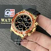 Rolex Daytona 116588Saco Orange Sapphires 4130 movement Super Clone