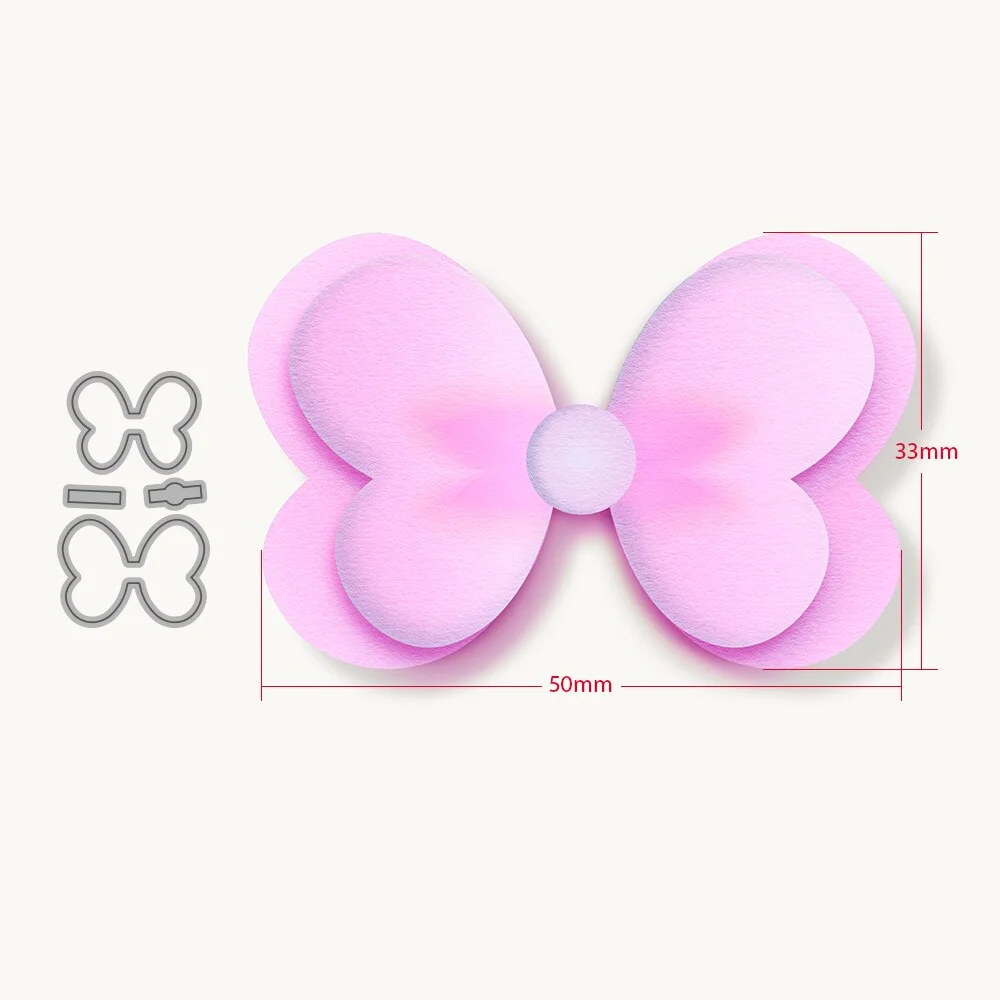 New Arrival Bow Metal Cutting Dies TTemplates for DIY Scrapbooking Material Photo Album Craft Paper Card Making Decorative