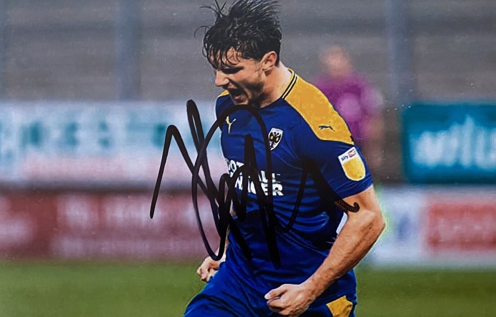 Ryan Longman Genuine Hand Signed AFC Wimbledon 6X4 Photo Poster painting 2