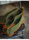 Organizer Handmade Luxury Canvas Genuine Leather Men's Large-capacity Messenger Bag Outdoor Designer Waterproof Shoulder Bag