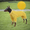 Dog Raincoat Hooded, Waterproof Double Layer Dog rain Coat Jacket with Cotton Lining for Small Medium and Large Dog