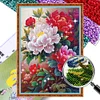 Peony - 9CT Partial Beaded Cross Stitch Kit(50x71cm)