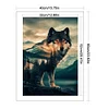 Timber Wolf-11CT Stamped Cross Stitch 40*60cm (Big Size)