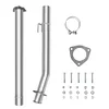 4" 2011-2023 Ford 6.7 Powerstroke DPF Delete Race Pipe w/Muffler-（Without the "made in China" label）-US STCOK