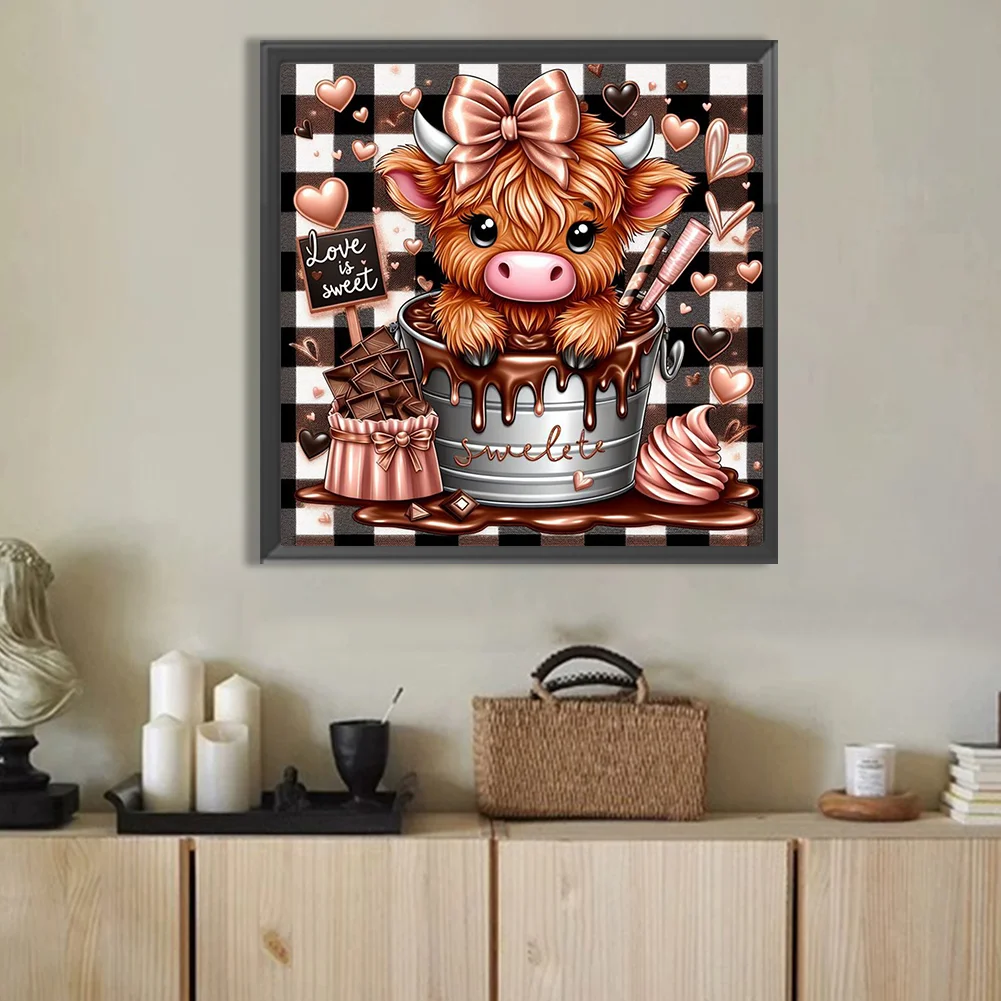 Diamond Painting - Full Round Drill - Chocolate Yak(Canvas|40*40cm)