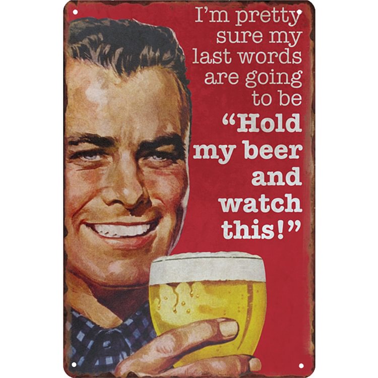 Beer - Vintage Tin Signs/Wooden Signs - 7.9x11.8in & 11.8x15.7in