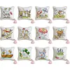 14CT Needle Insert Bag 2 Strands Printed Knitting Threads Pin Pouch with Tassel