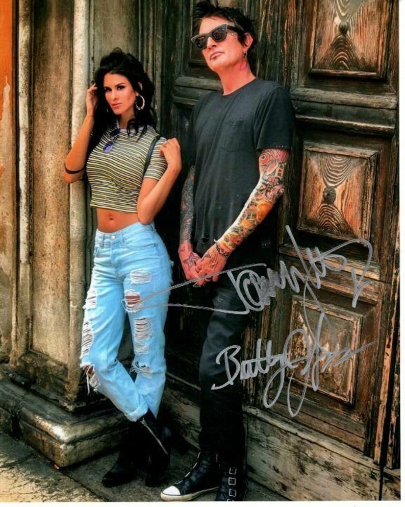 Tommy lee and brittany furlan signed autographed Photo Poster painting motley crue