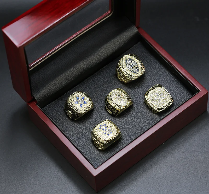 Dallas Cowboys NFL Super Bowl Championship Ring Set of 5