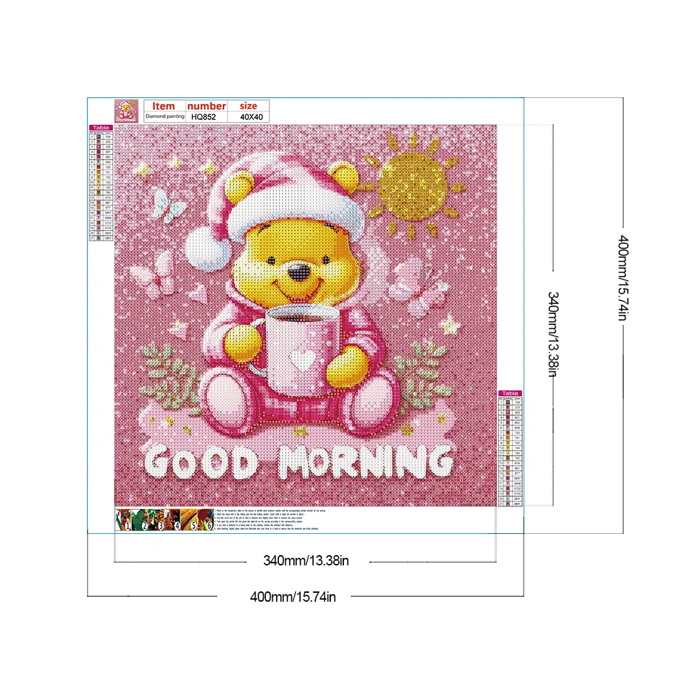 Diamond Painting - Full Round Drill - Winnie the Pooh(Canvas|40*40cm)