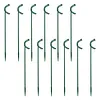 6Pcs Plant Support Stakes Half Round Plant Stake for Climbing Plants (25cm)
