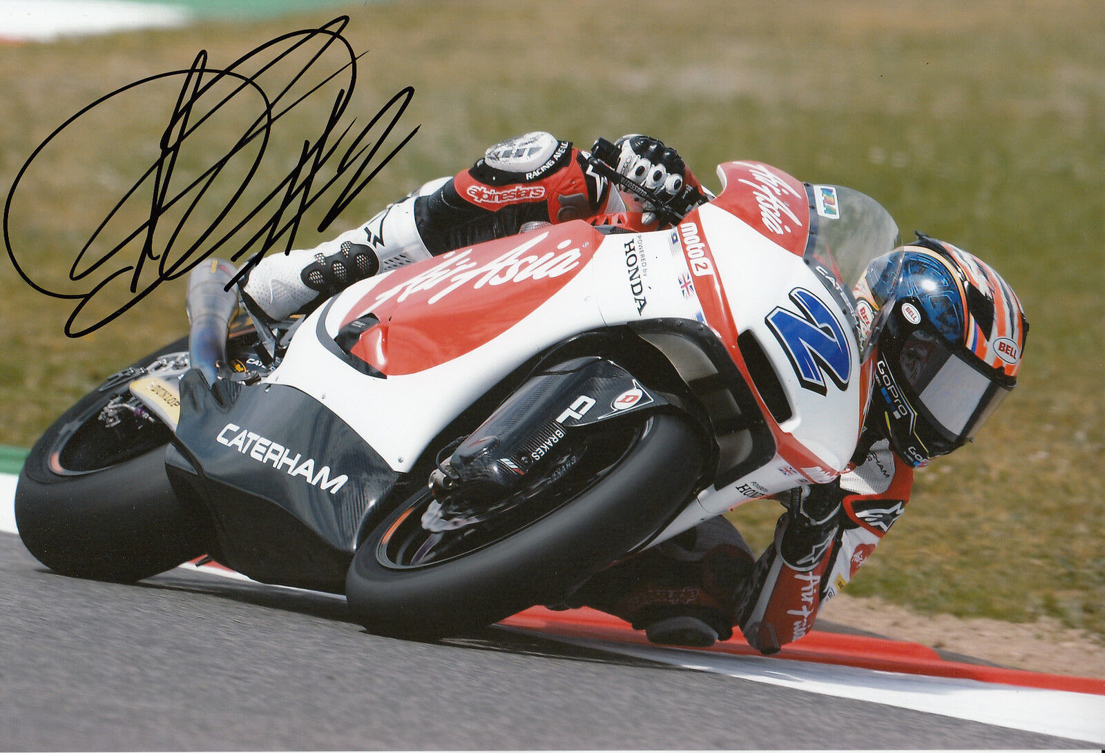 Josh Herrin Hand Signed AirAsia Caterham Suter 12x8 Photo Poster painting 2014 Moto2.