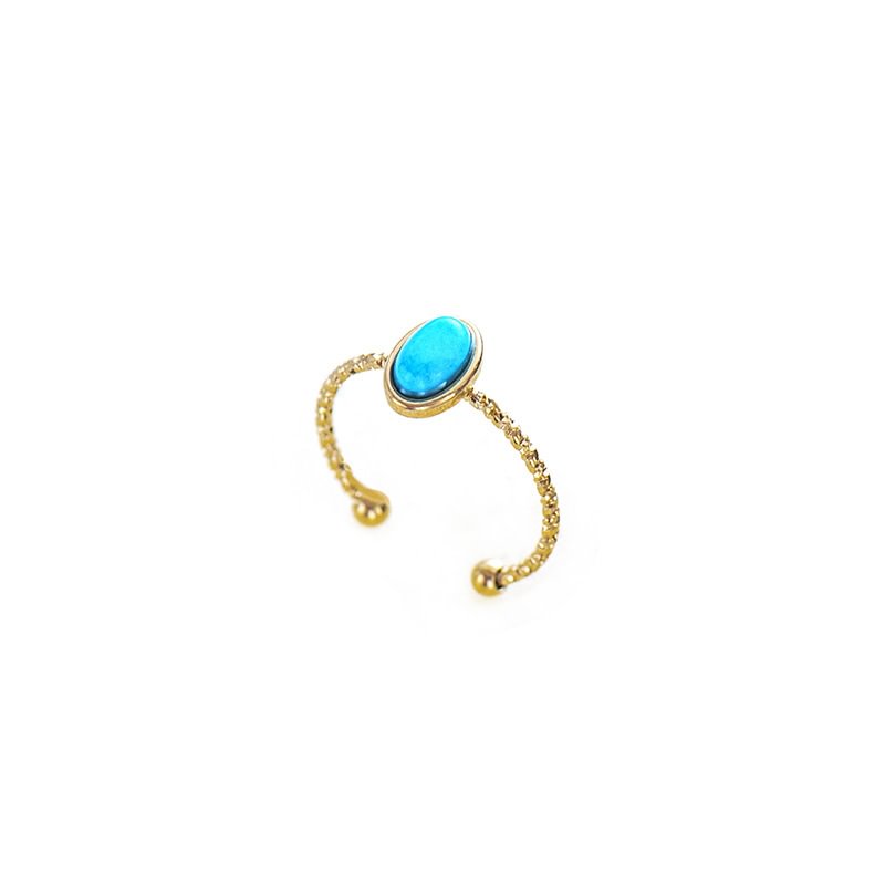 Letclo™ Simple Turquoise Ring letclo Letclo
