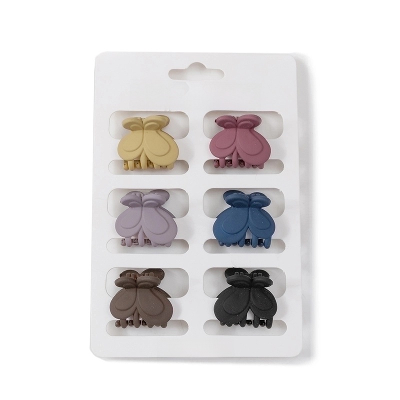 Women’s Sweet Geometric Bow Knot Plastic Resin Stoving Varnish Hair Claws