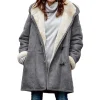 Women's Long Sherpa Lined Jacket