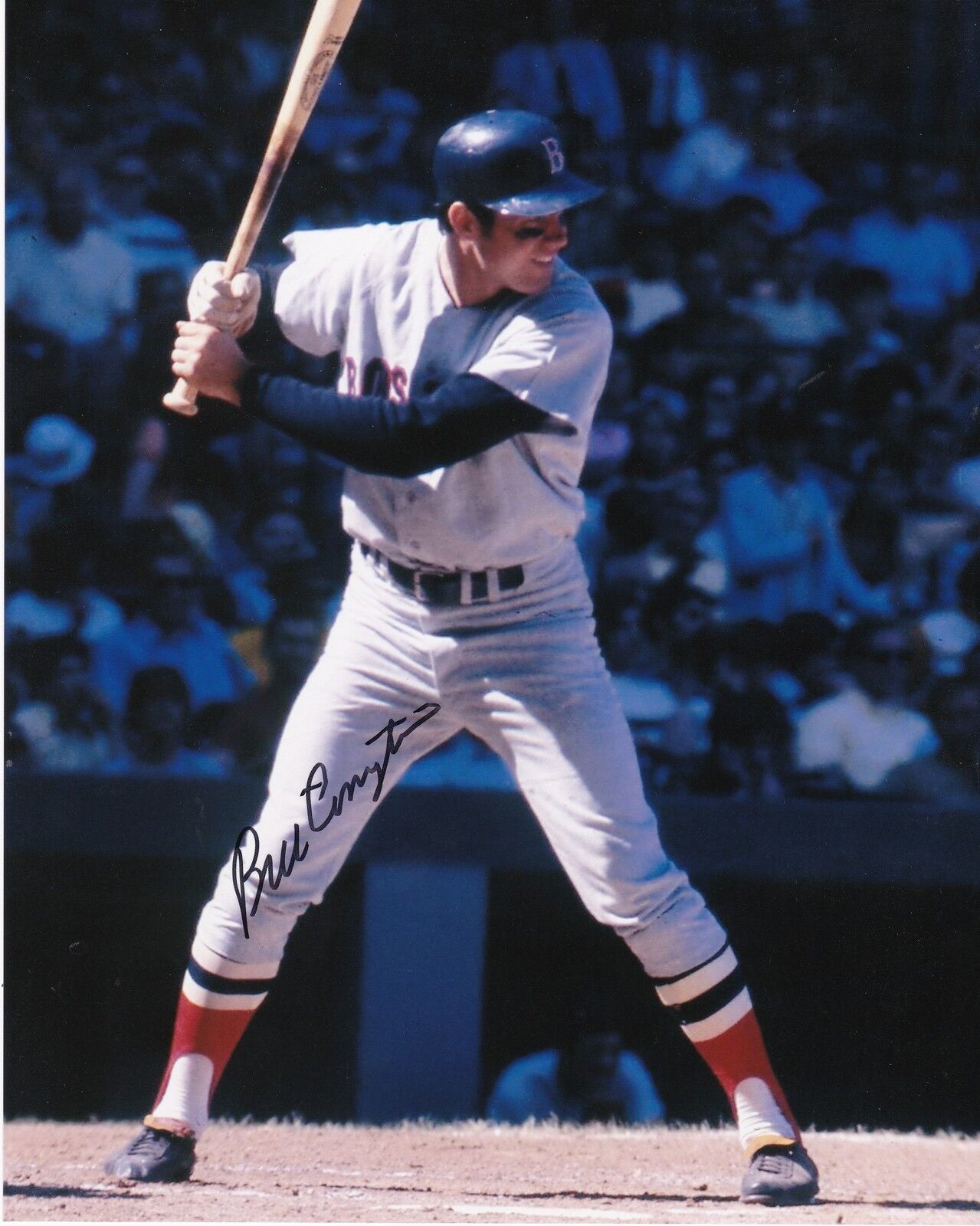 BILLY CONIGLIARO BOSTON RED SOX ACTION SIGNED 8x10