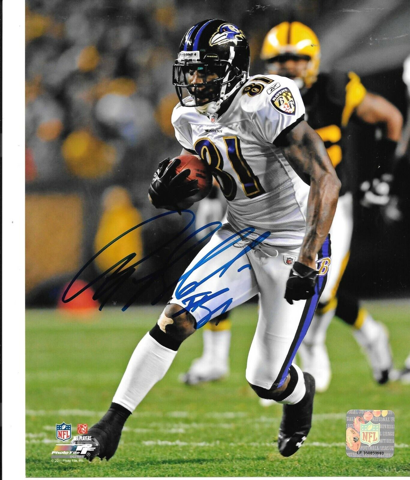 ANQUAN BOLDIN BALTIMORE RAVENS SUPER BOWL XLVII CHAMPION RARE SIGNED Photo Poster painting