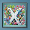 Butterfly Flower X 5D Partial Drill DIY Diamond Painting Kit 30*30cm