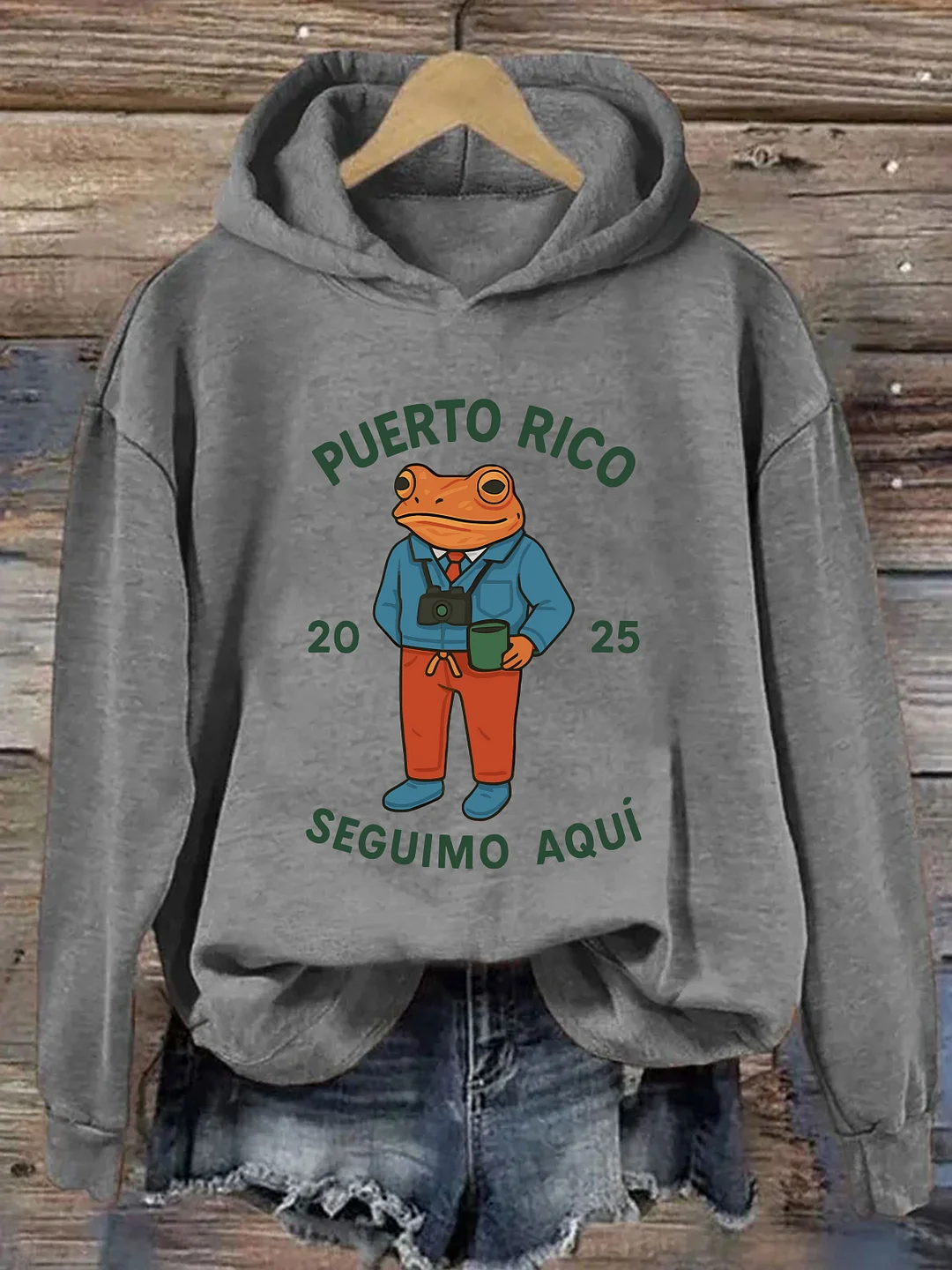 Puerto Rico Coqui Frog Hoodie