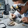 Jewelers Magnifying Glass with LED & Interchangeable Lens High-Definition Magnifying Glass 2X 4X 6X 10X 13X Lenses Head-Mounted Magnifier For Mechanical & Jewelry Appraisal