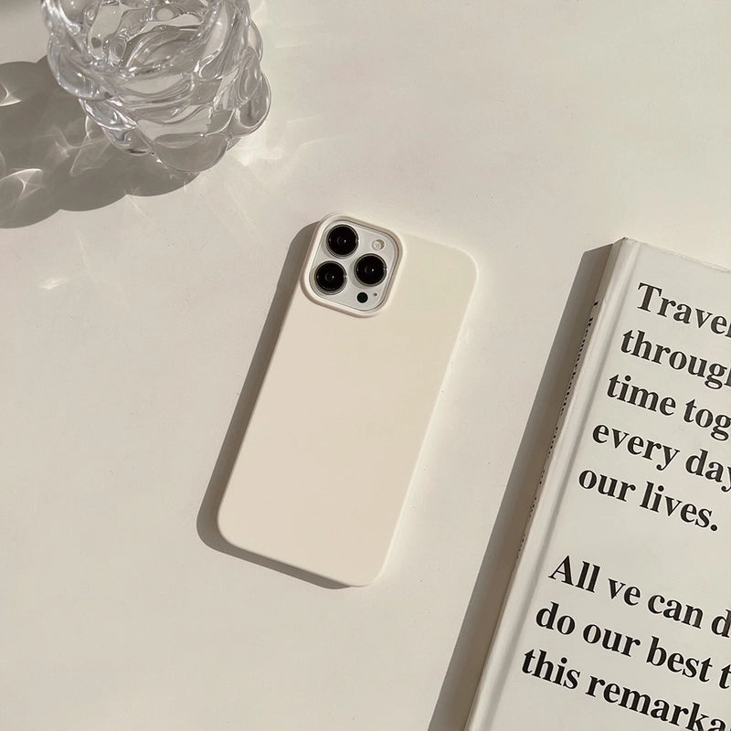 Minimalist Solid Color Tpu Phone Cases