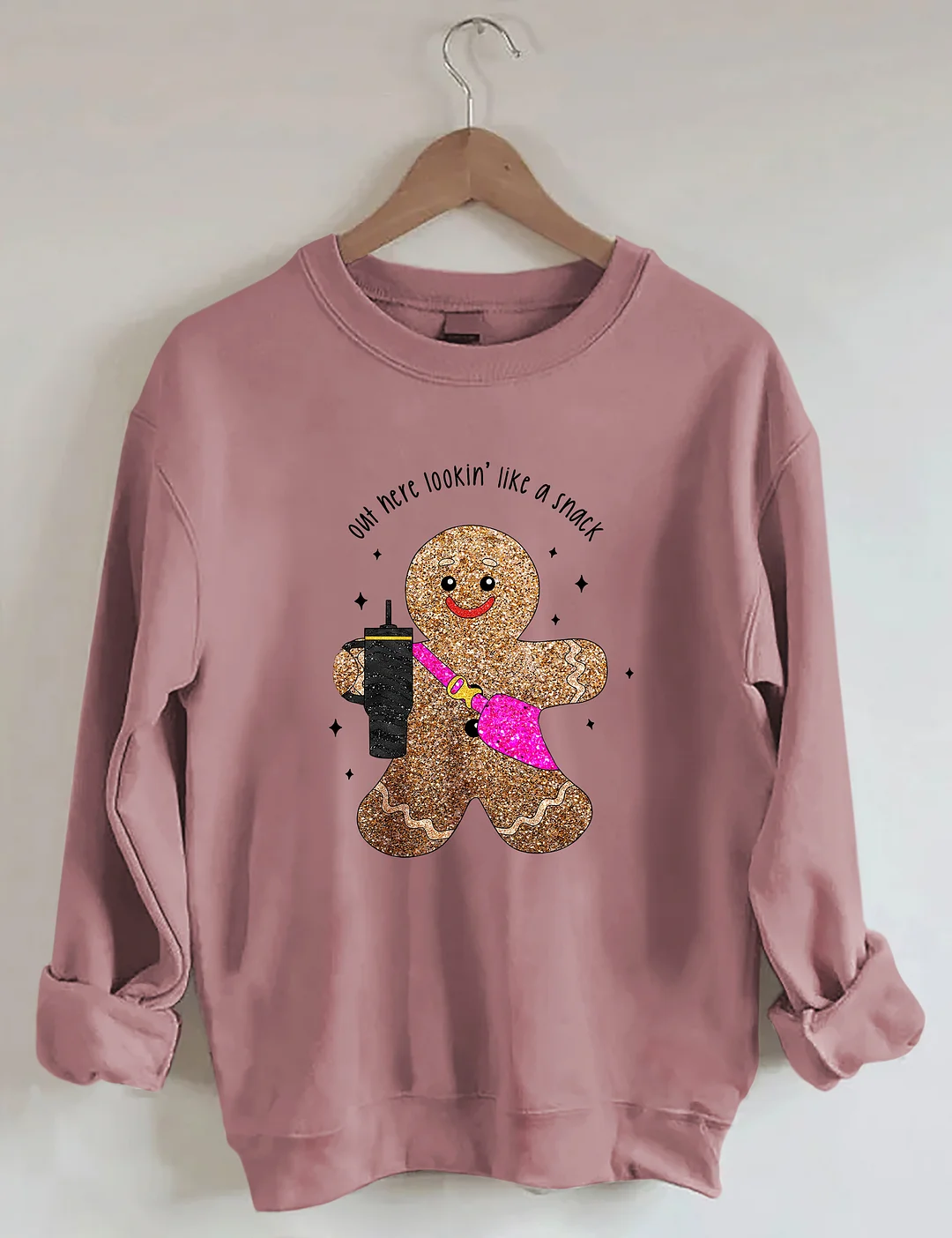 Sparkly Gingerbread Man Sweatshirt