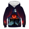 Kid Boy Girl 3D Printed Casual Halloween Long-Sleeved Hoodies Tops
