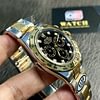 Rolex Cosmograph Daytona Two Tone Yellow Gold & Steel with Diamond Black Dial Replica