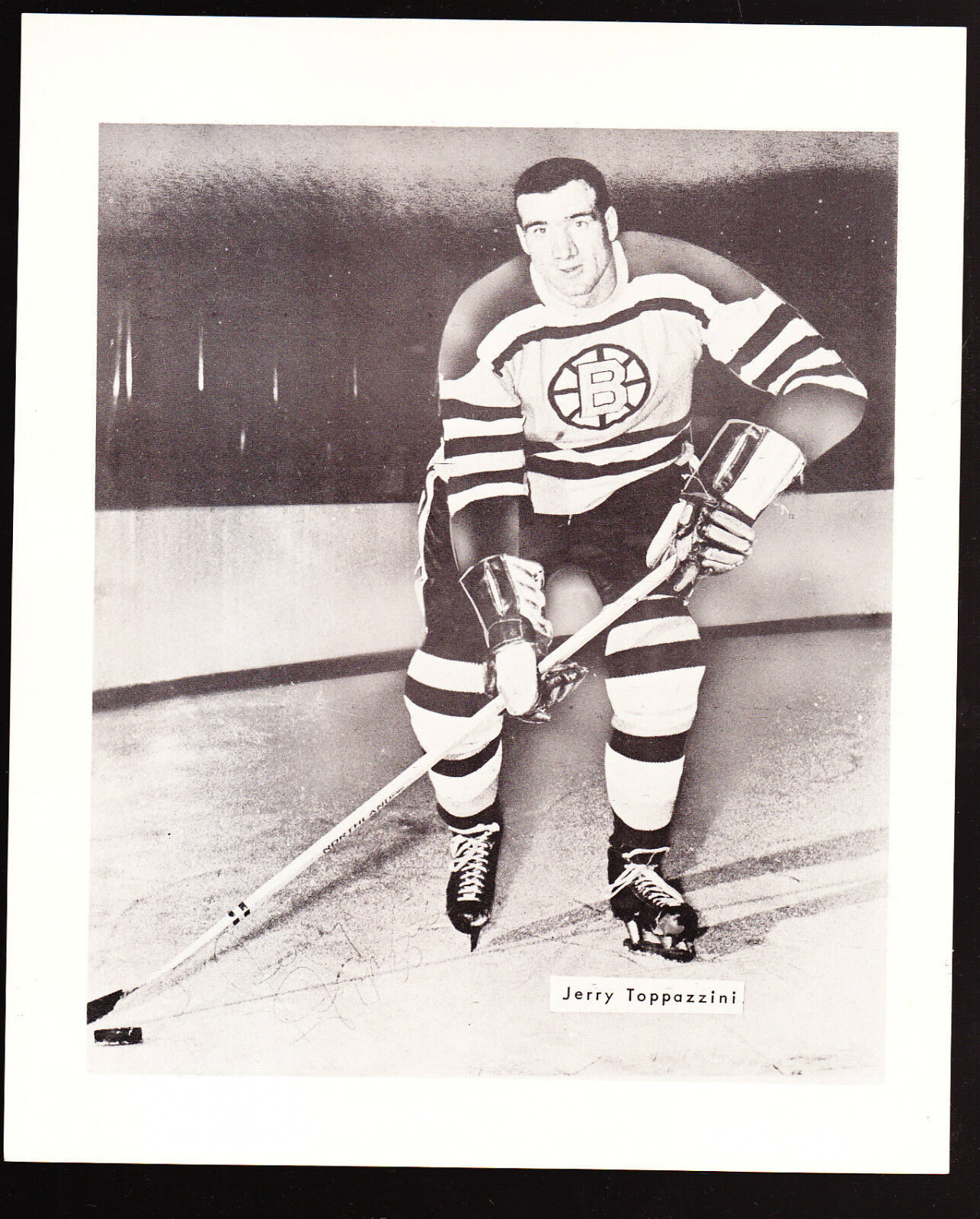 VINTAGE TEAM ISSUED BOSTON BRUINS Photo Poster painting LOT W ENVELOPE JOHN BUCYK MEISSNER