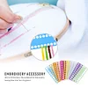 10/12x 20 Positions Plastic Thread Board Embroidery Row Line Yarn Organizer