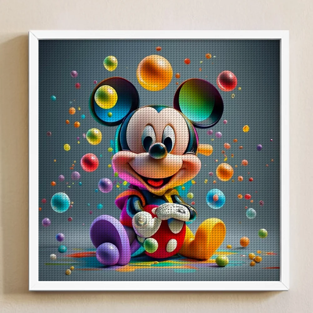 11CT Full Stamped Cross Stitch - Mickey(Canvas|40*40CM)
