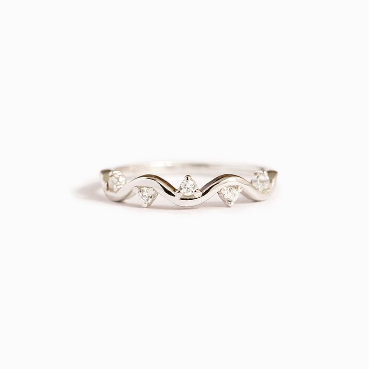 To My Daughter Highs And Lows Wave Ring