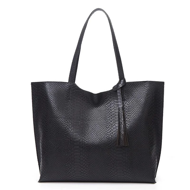 Fashion Snake Print Tote Bag
