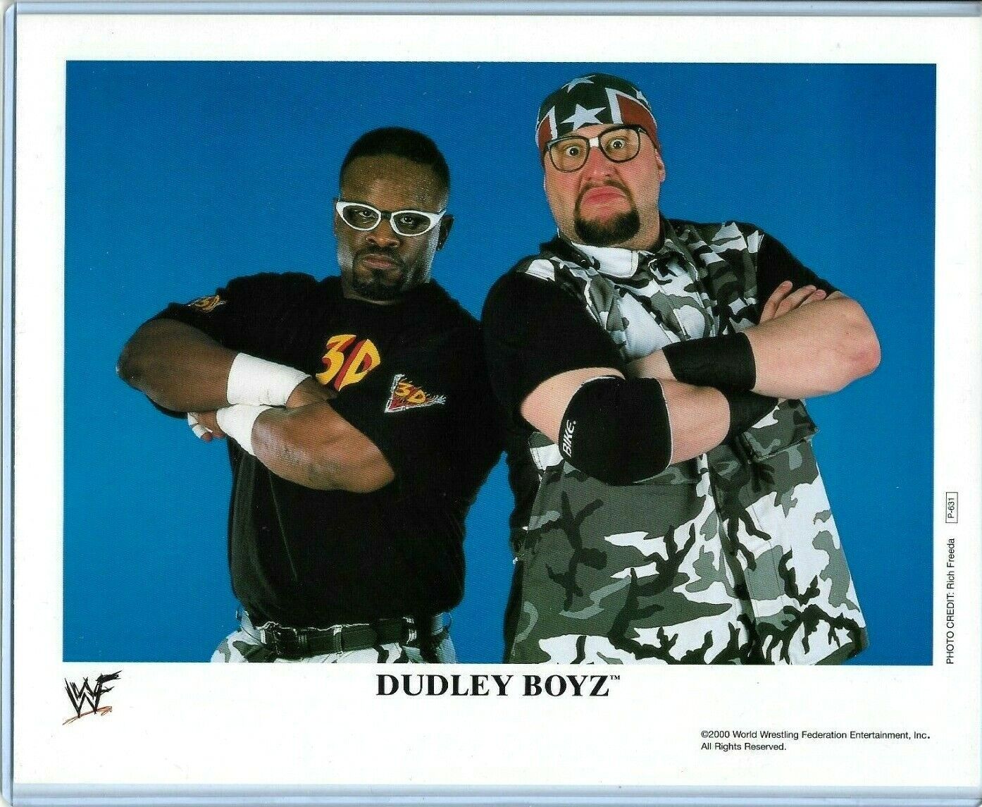 WWE DUDLEY BOYZ P-631 OFFICIAL LICENSED AUTHENTIC ORIGINAL 8X10 PROMO Photo Poster painting RARE