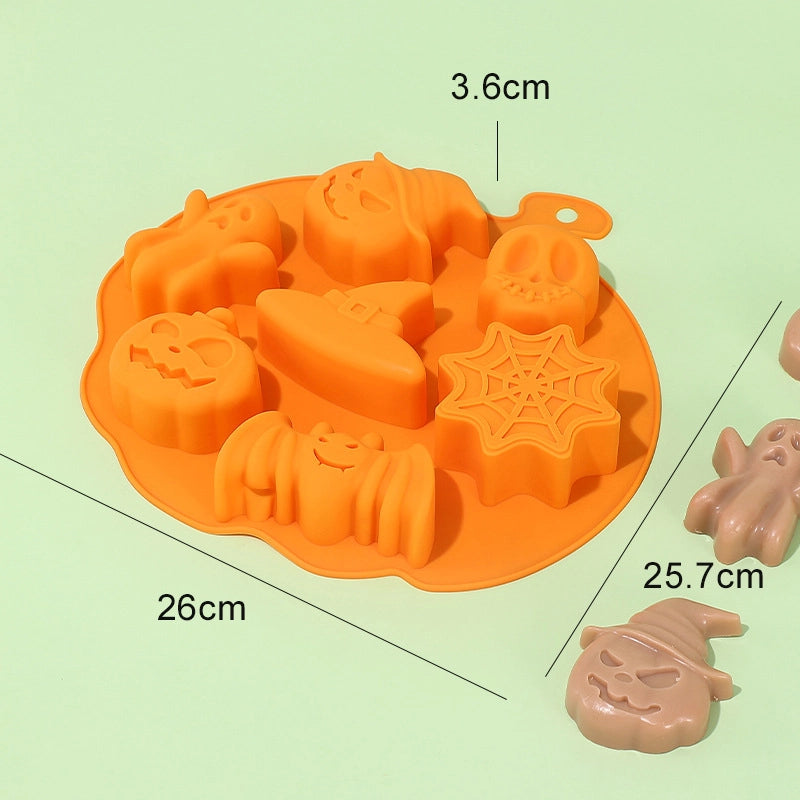 Halloween Casual Vacation Solid Color Silica Gel Cake Mold 1 Piece