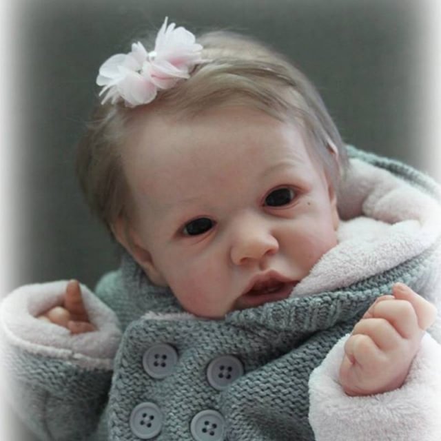 [New Series!] Real Newborn Reborn Baby Girl Realistic 12'' Eyes Open Reborn Baby Doll Named Lisa