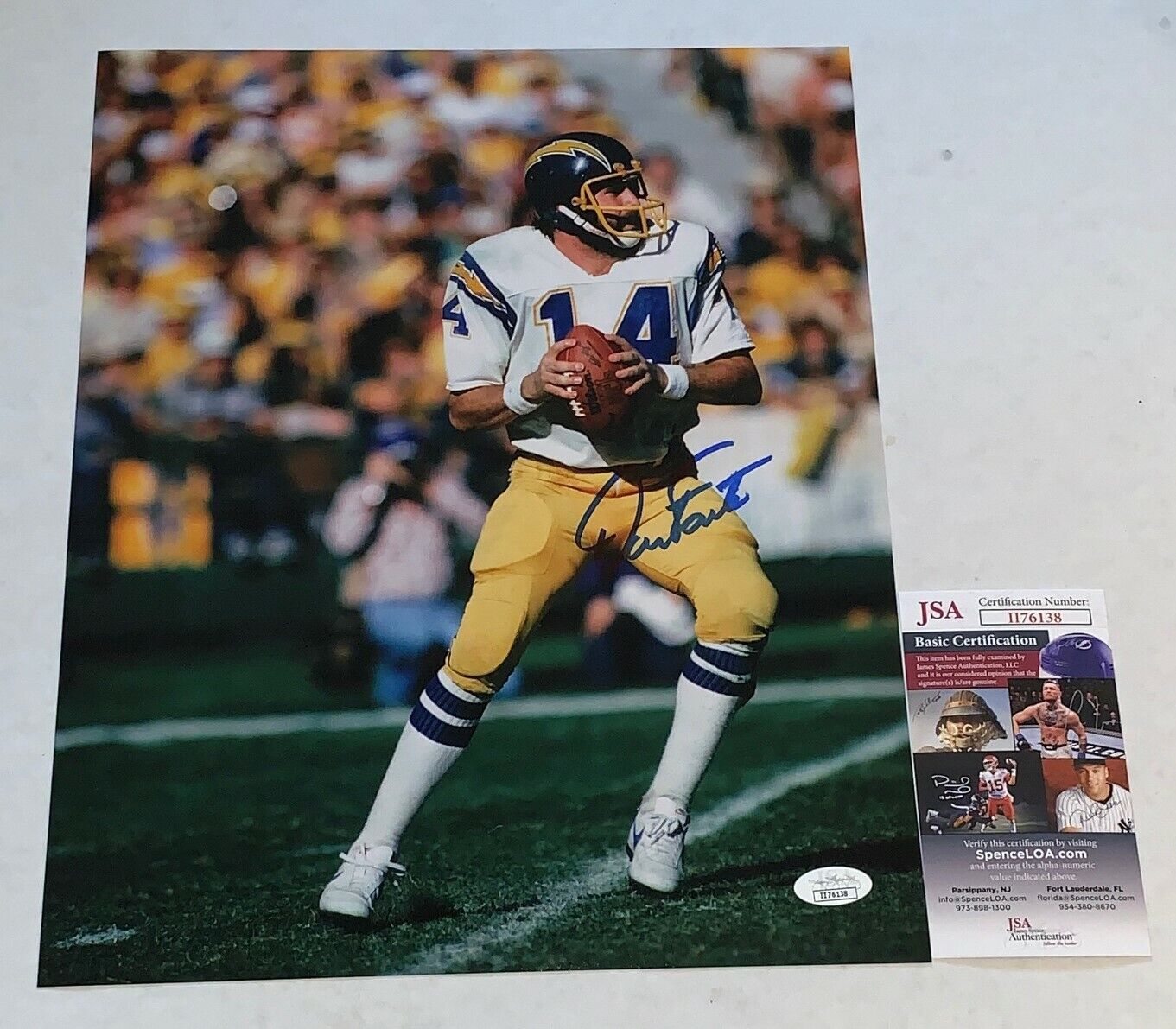 Dan Fouts signed San Diego Chargers 11x14 Photo Poster painting autographed HOF 3 JSA