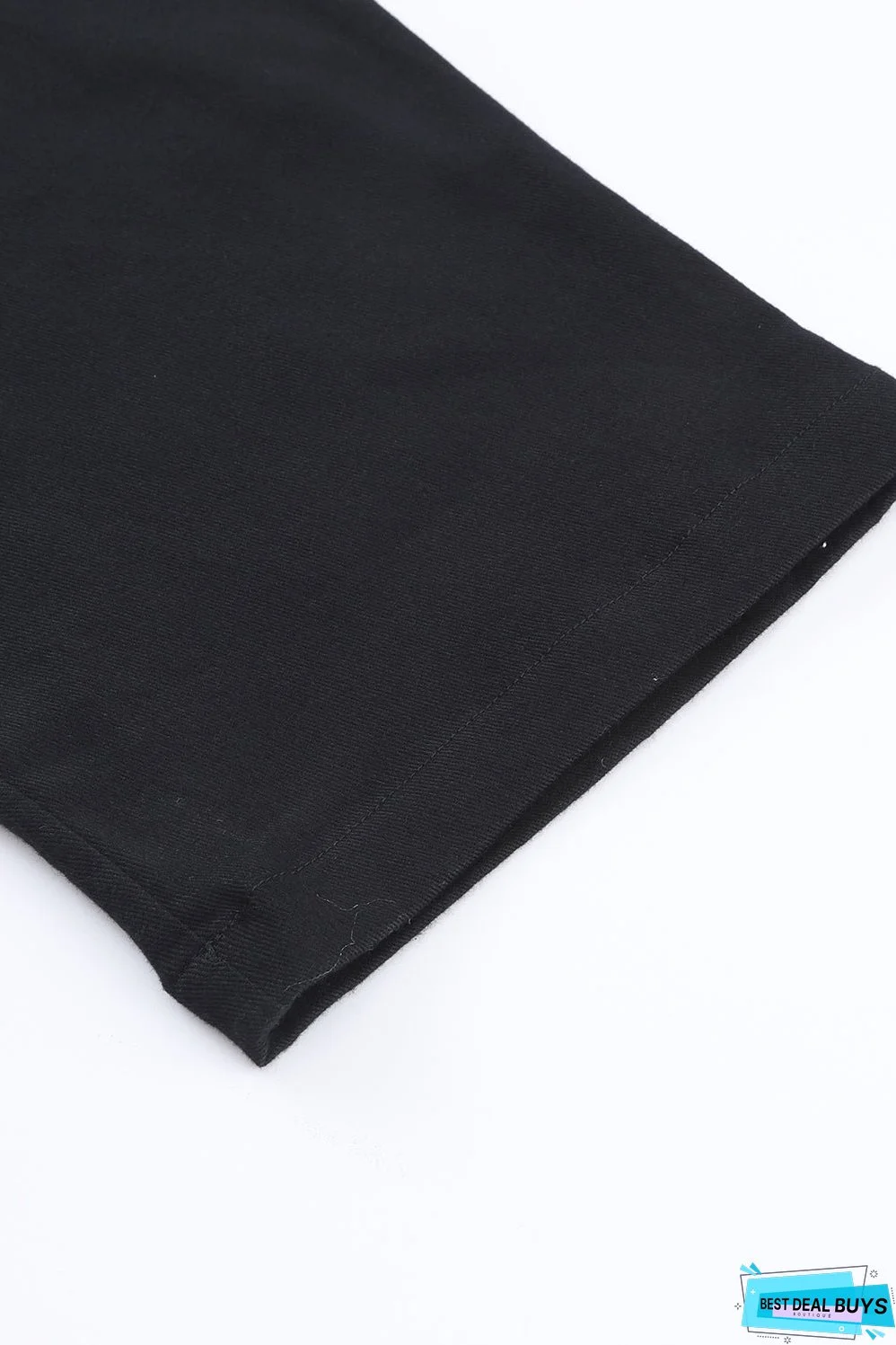 Button Straps Pocketed Cropped Jumpsuit