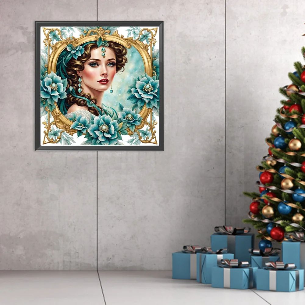 DIY Paint By Number 40*40cm - Photo Frame Lady